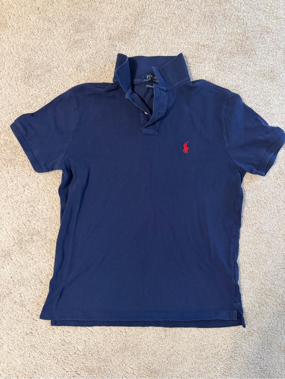 Men’s Ralph Lauren Polo Shirt in Navy with Red Pony